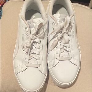 Puma Classic White Lace-Up Sneakers